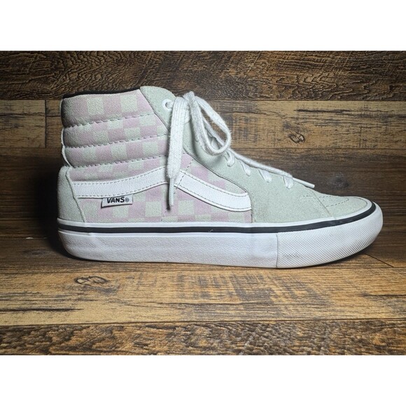 Vans Sk8-Hi Pro Checkerboard High Top Sneakers Men’s 7 / Women’s 8.5 - Picture 5 of 10
